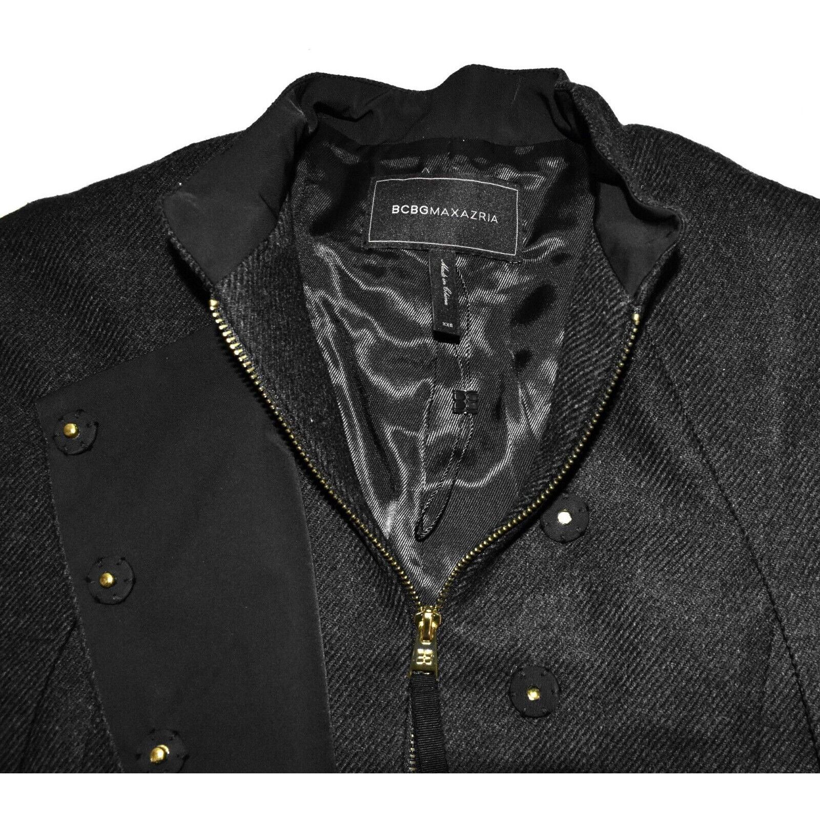 Bcbgmaxazria NEW BCBG MAXAZRIA Charcoal Wool Full Zip Cape Jacket Sz XXS Size XL / US 12-14 / IT 48-50 - 8 Thumbnail