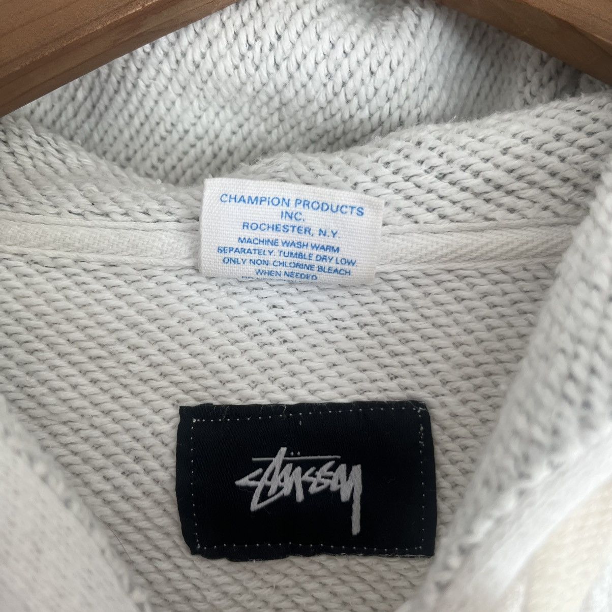 Stussy Stussy x Champion Tonal Hoodie Size US M / EU 48-50 / 2 - 9 Thumbnail