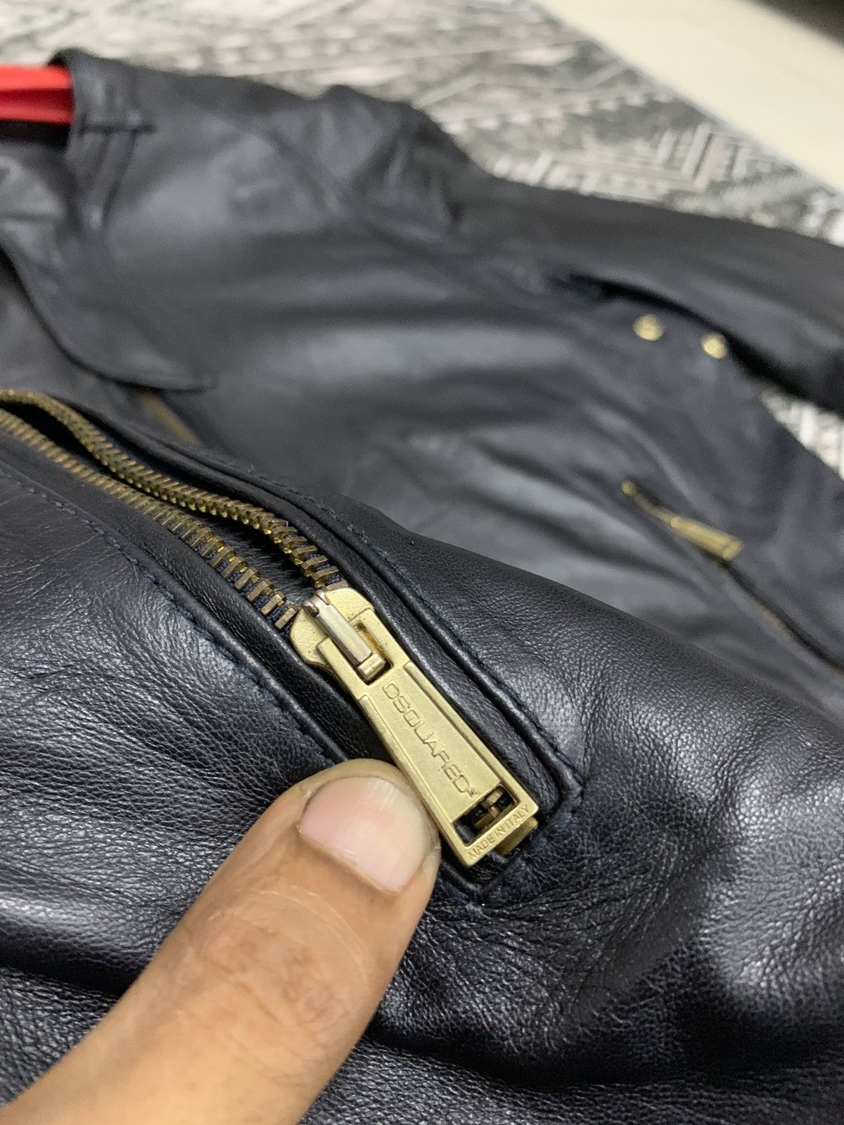 Dsquared2 AW 2013 DSQUARED2 BIKER LEATHER JACKET RARE DESIGN Size US M / EU 48-50 / 2 - 4 Thumbnail