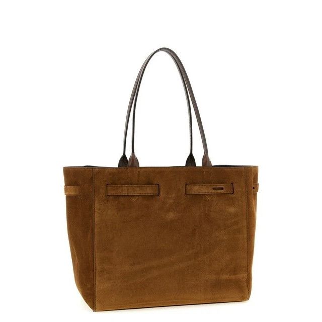 Tom Ford TOM FORD Audrey Medium Brown Suede Top Handle Bag New & Auth Size ONE SIZE - 2 Thumbnail