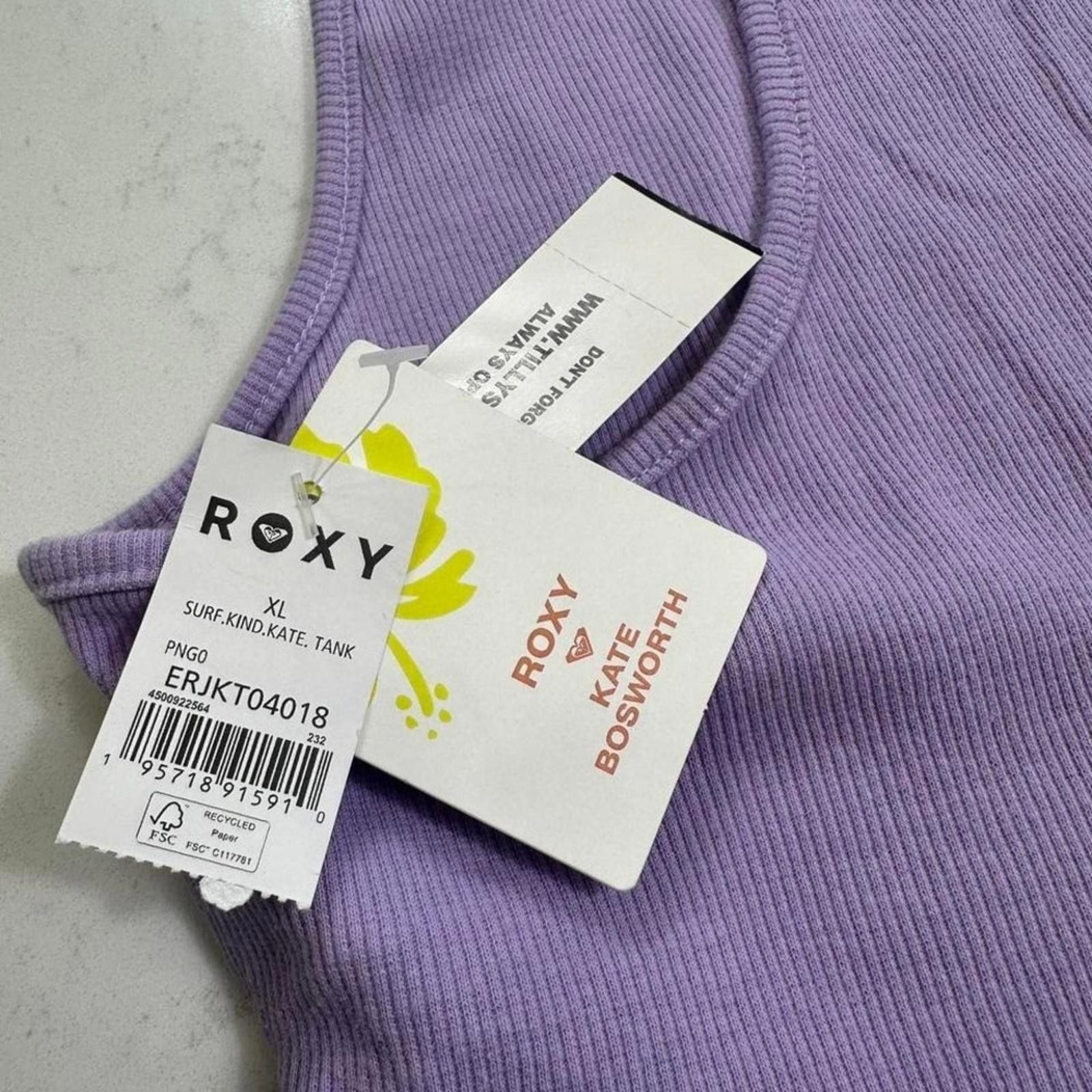 Royal Robbins NWT Roxy Kate Bosworth Tank Top Shirt Women XL Purple Ribbed Size XL / US 12-14 / IT 48-50 - 4 Thumbnail