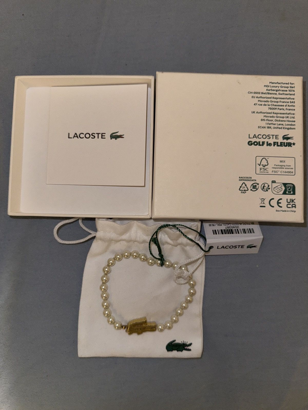 Golf le Fleur × Lacoste Le Fleur x Lacoste Pearl Bracelet