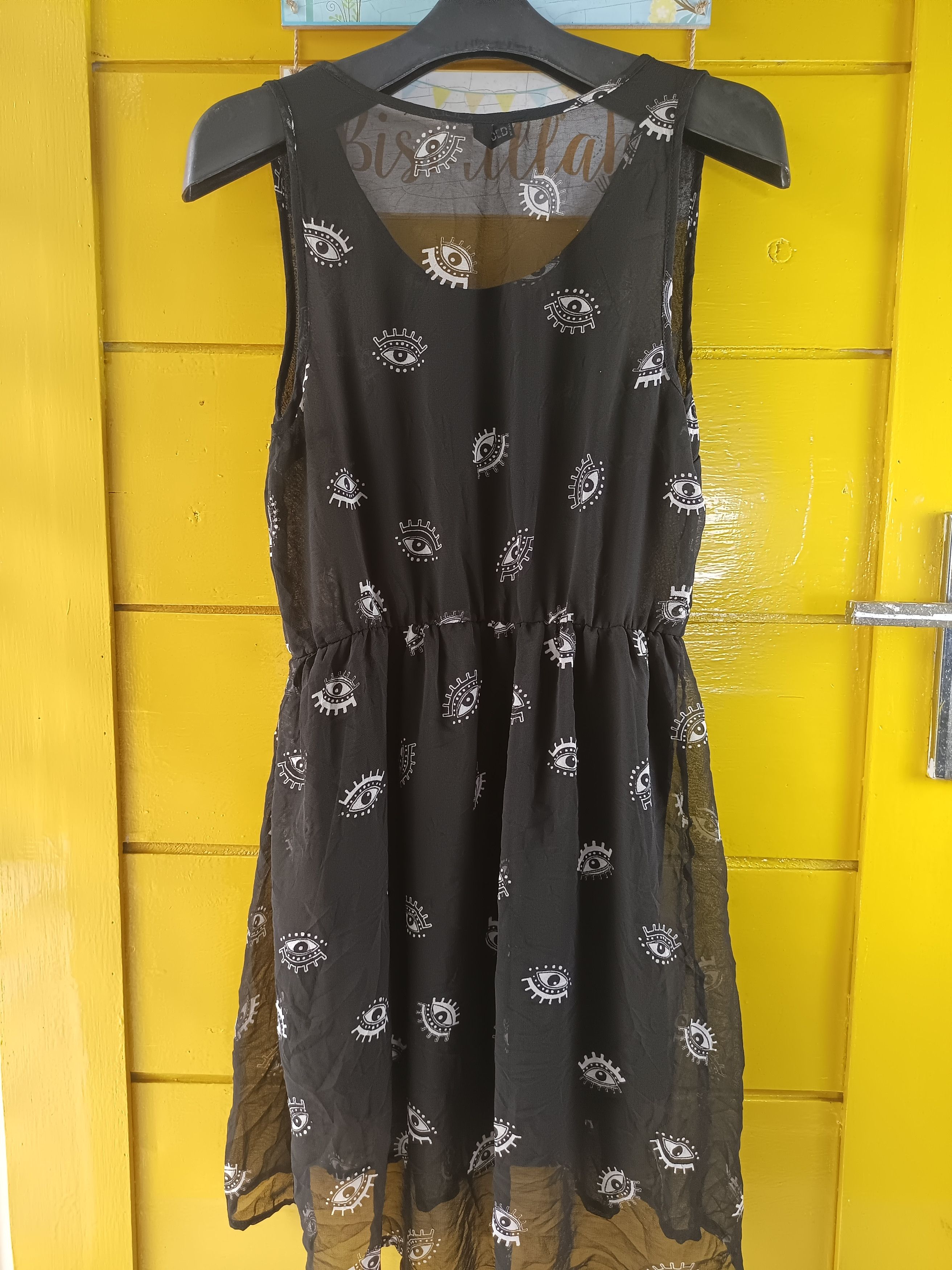 Divided × H&M × Japanese Brand H&M Divided Black All Seeing Eye Dress Sleeve less Size M / US 6-8 / IT 42-44 - 22 Thumbnail
