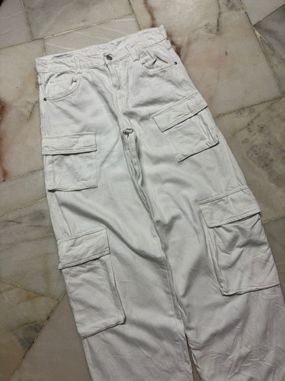 ZARA BAGGY BALLON CARGO MULTIPOCKET TRAVIS SCOTT STYLE