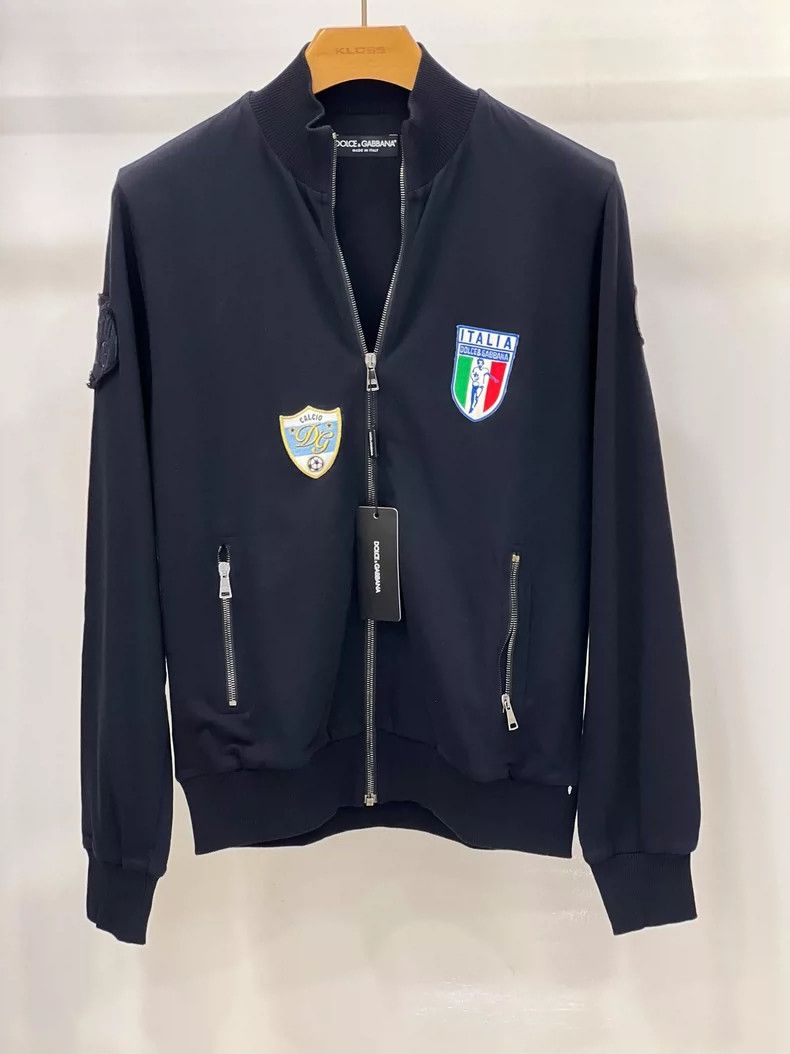 Dolce & Gabbana Dolce&Gabbana Men's Embroidered Bomber Jacket-yf Size US L / EU 52-54 / 3 - 1 Thumbnail