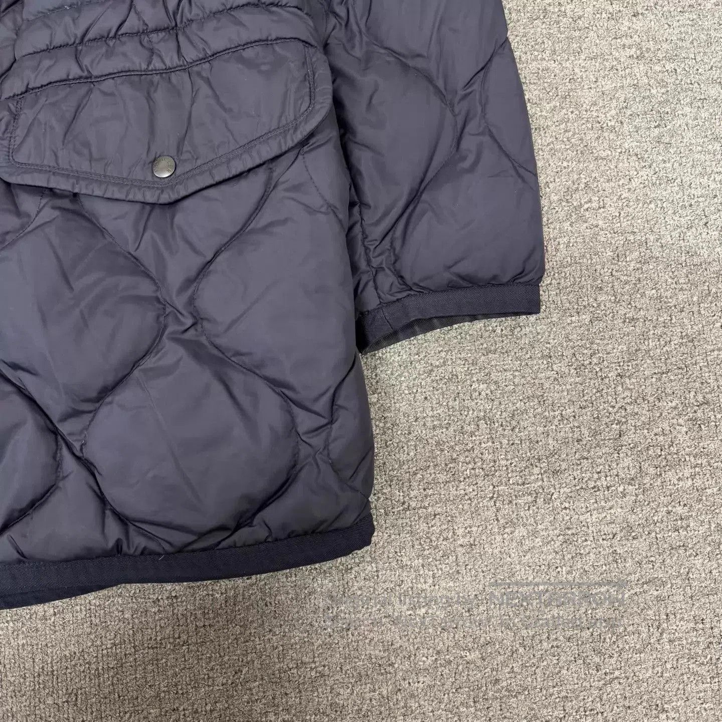 Moncler Blue Quilted Hooded Coat - XXL. Size US XXL / EU 58 / 5 - 3 Thumbnail