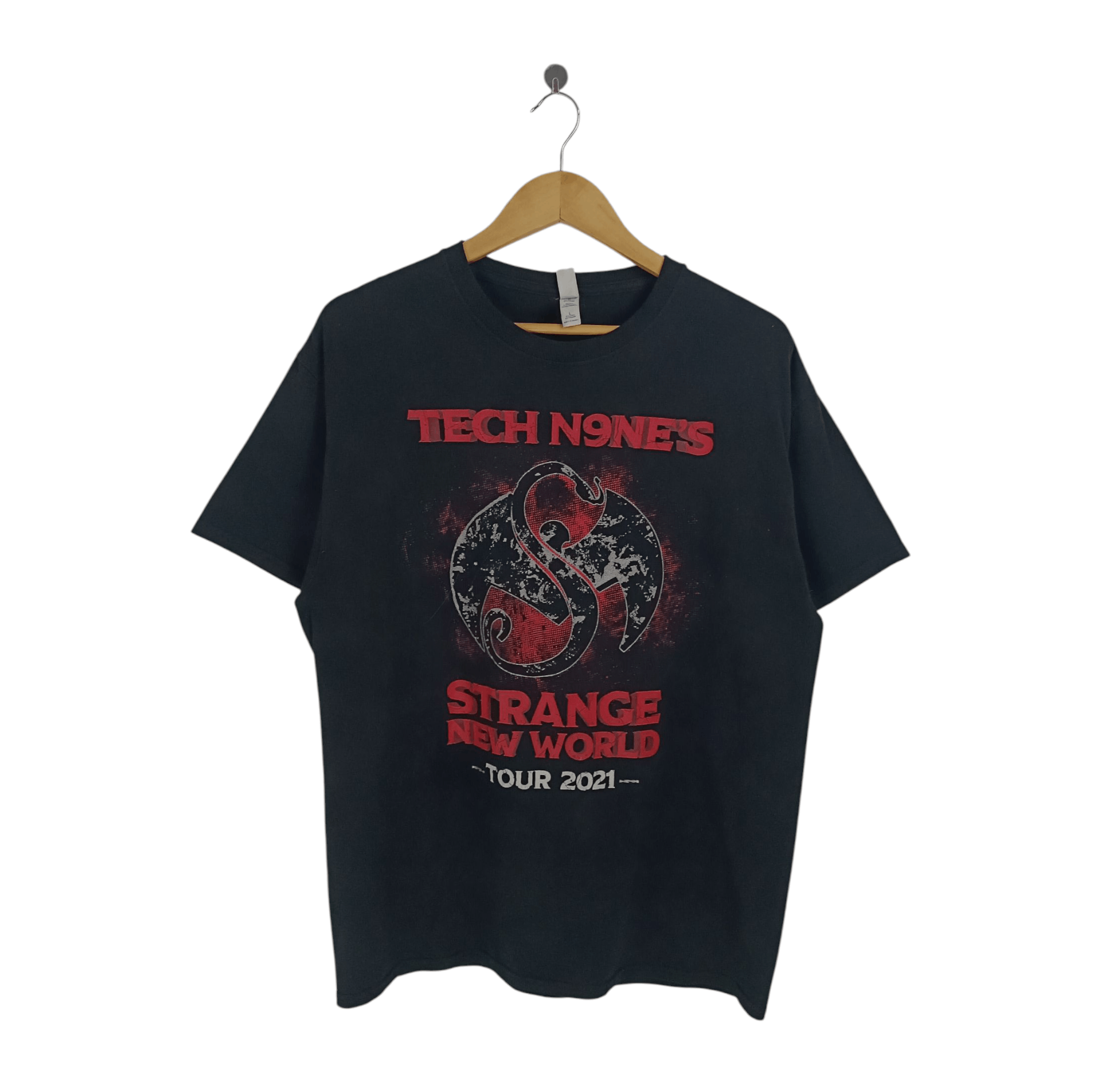 Rap Tees TECH N9NE'S STRANGE NEW WORLD TEE eminem tupac biggie Size US L / EU 52-54 / 3 - 1 Thumbnail