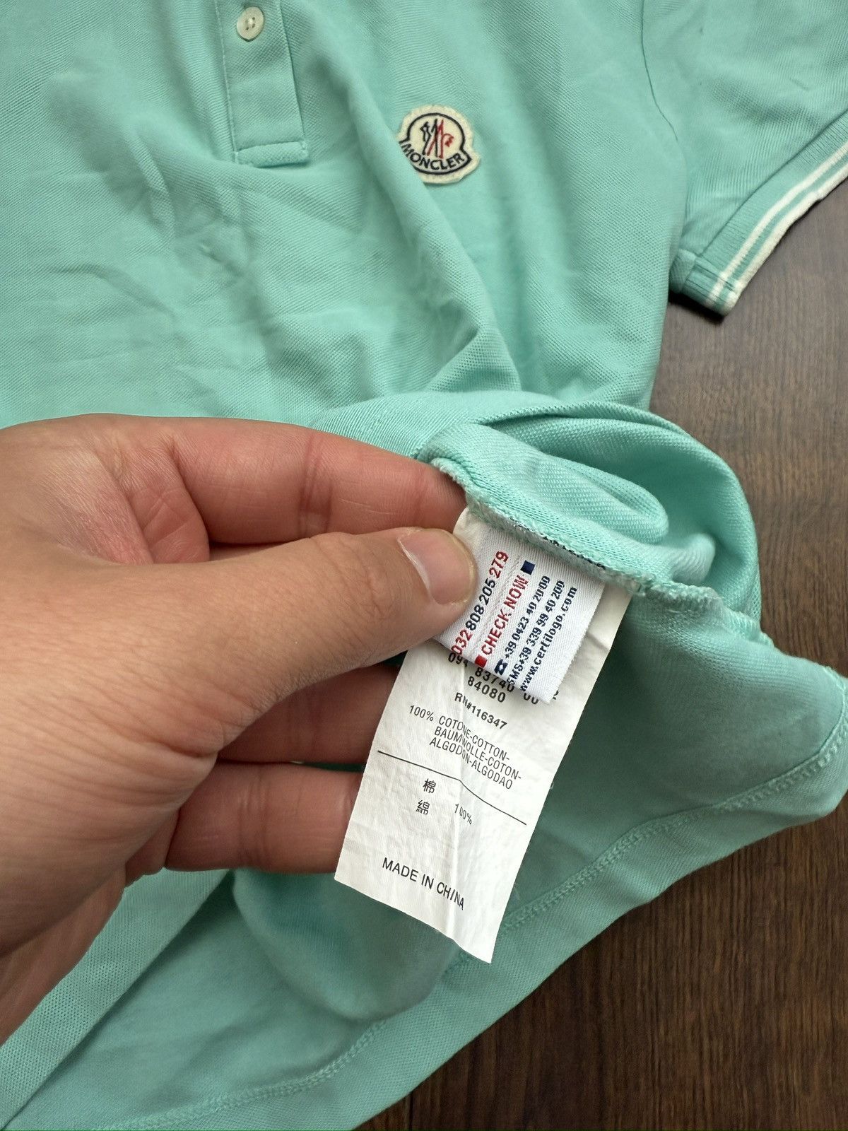 Moncler Vintage Y2K Moncler Polo T-shirt Size L / US 10 / IT 46 - 6 Thumbnail
