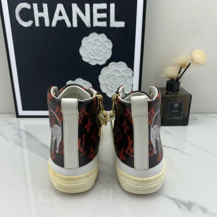 Louis Vuitton Louis Vuitton Brown Stellar Sneakers for Women -2508 Size US 4 / IT 34 - 3 Thumbnail