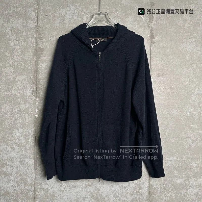 Loro Piana Loro Piana FW24 Ribbed Hooded Cashmere Sweater. Size US XXL / EU 58 / 5 - 5 Thumbnail