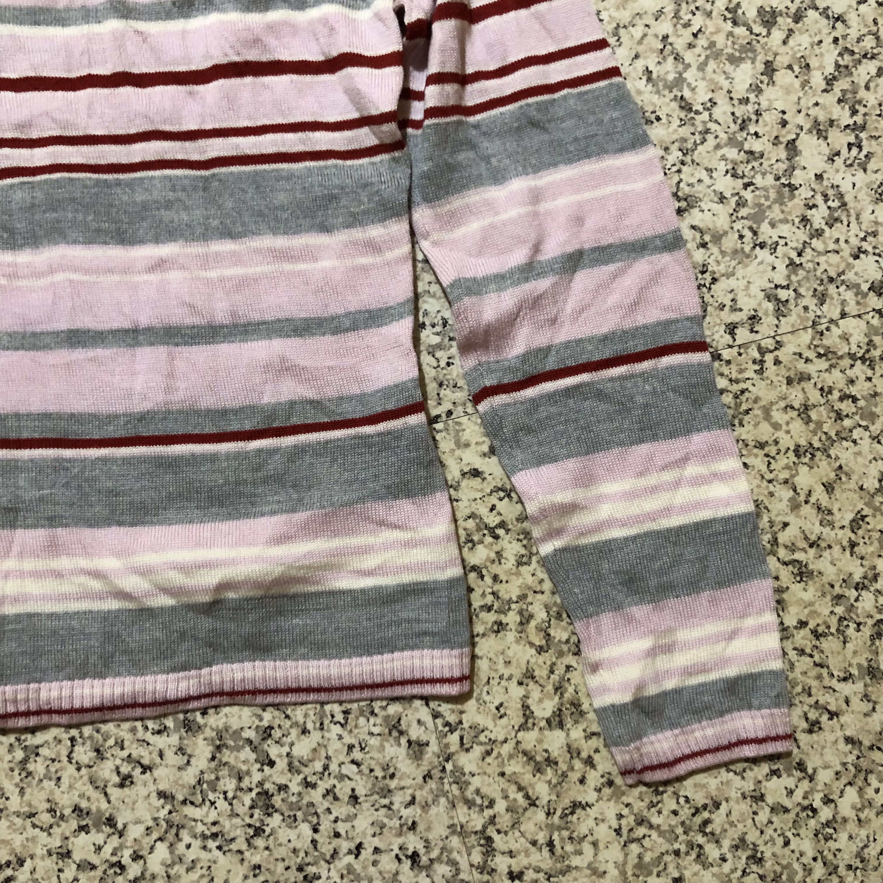 Courreges Vintage Courrèges Paris Striped Turtleneck Wool Knit Sweater Size S / US 4 / IT 40 - 16 Thumbnail