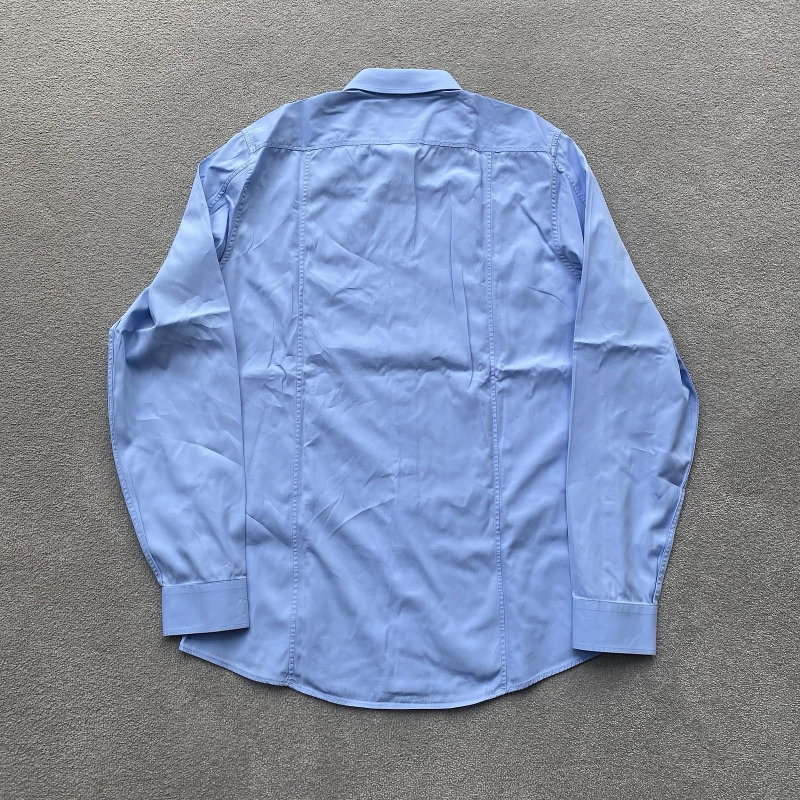Gucci Gucci Men’s Button Up Shirt Blue Size 40/15.75 Size US M / EU 48-50 / 2 - 5 Thumbnail