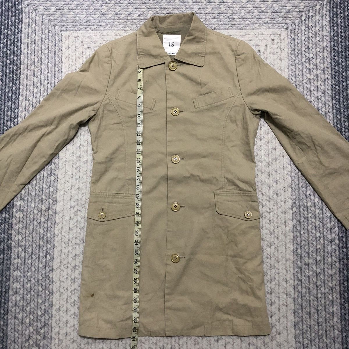 Issey Miyake × Japanese Brand Rare Distressed I.S. Sunao Kuwahara Long Jacket Size US XS / EU 42 / 0 - 19 Thumbnail