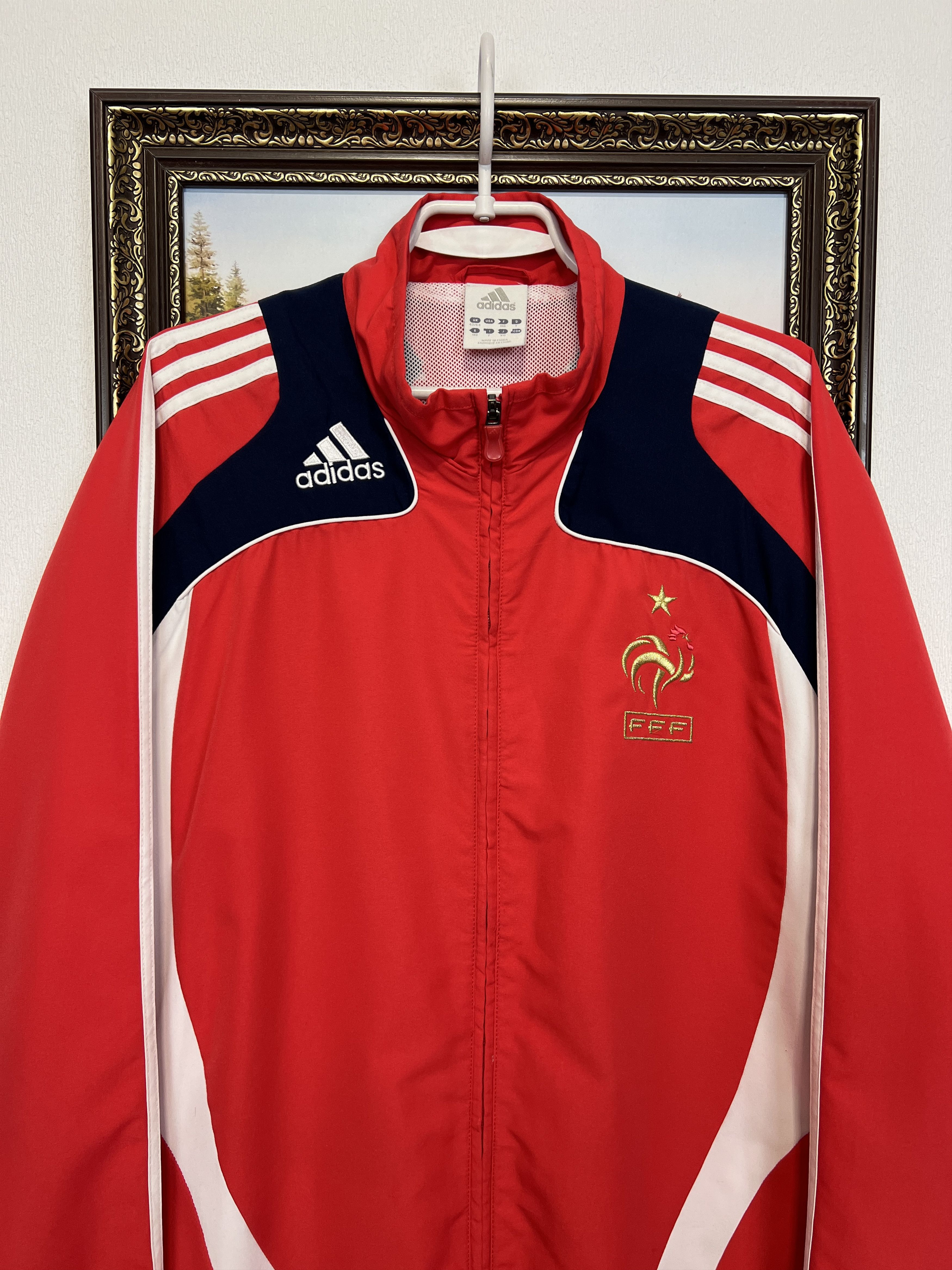 Adidas Vintage France Football National Jacket Soccer Track Top Size US L / EU 52-54 / 3 - 2 Thumbnail