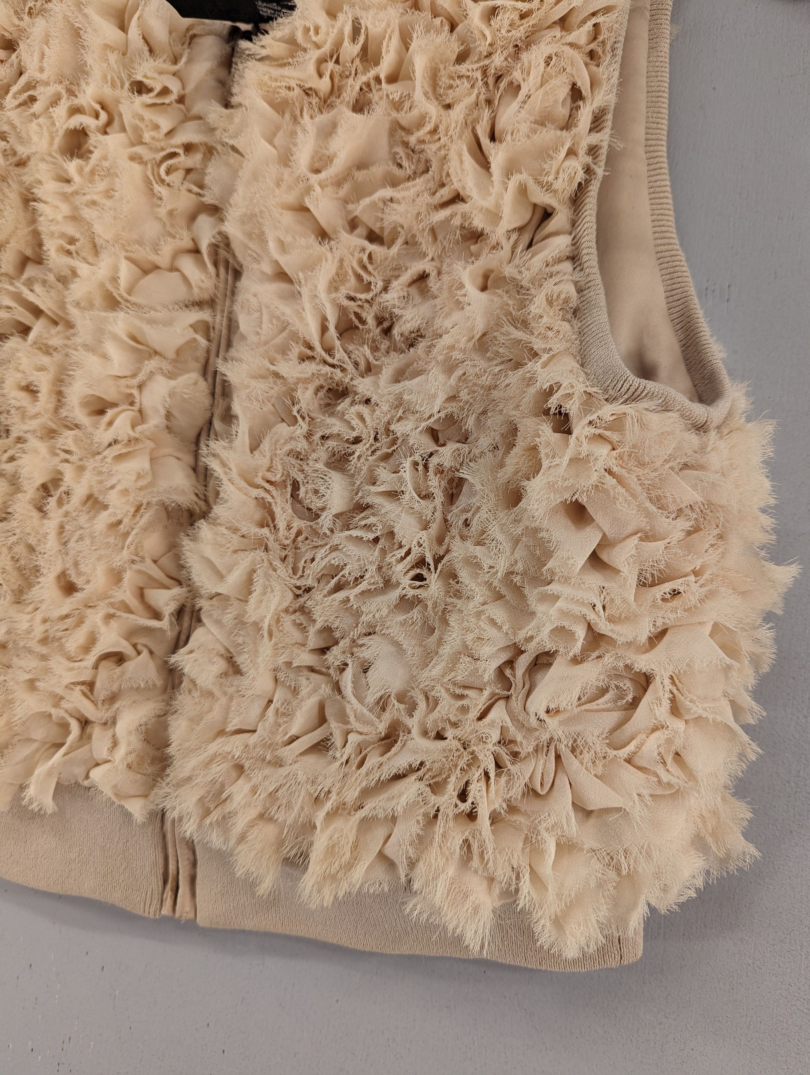 Japanese Brand Vanilla Couture Japanese Brand Cropped Vest Jacket Size XS / US 0-2 / IT 36-38 - 4 Thumbnail