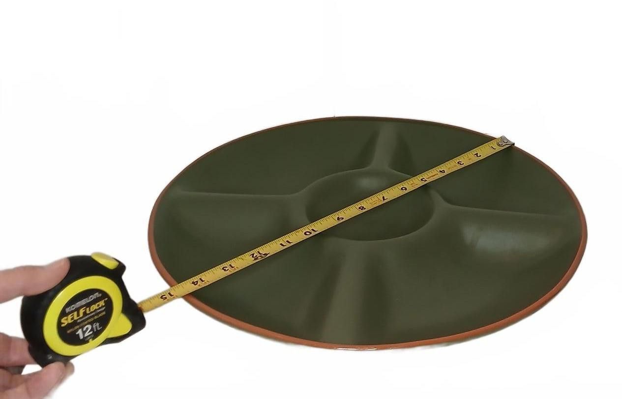 Designer Casa Verde Divided Plate Green Terra Cotta Size ONE SIZE - 7 Thumbnail
