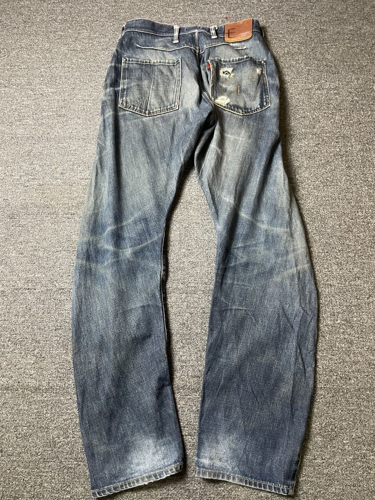 Edwin × Vintage EDWIN x E.Function Distressed Denim Jeans (93) Size US 31 - 11 Thumbnail
