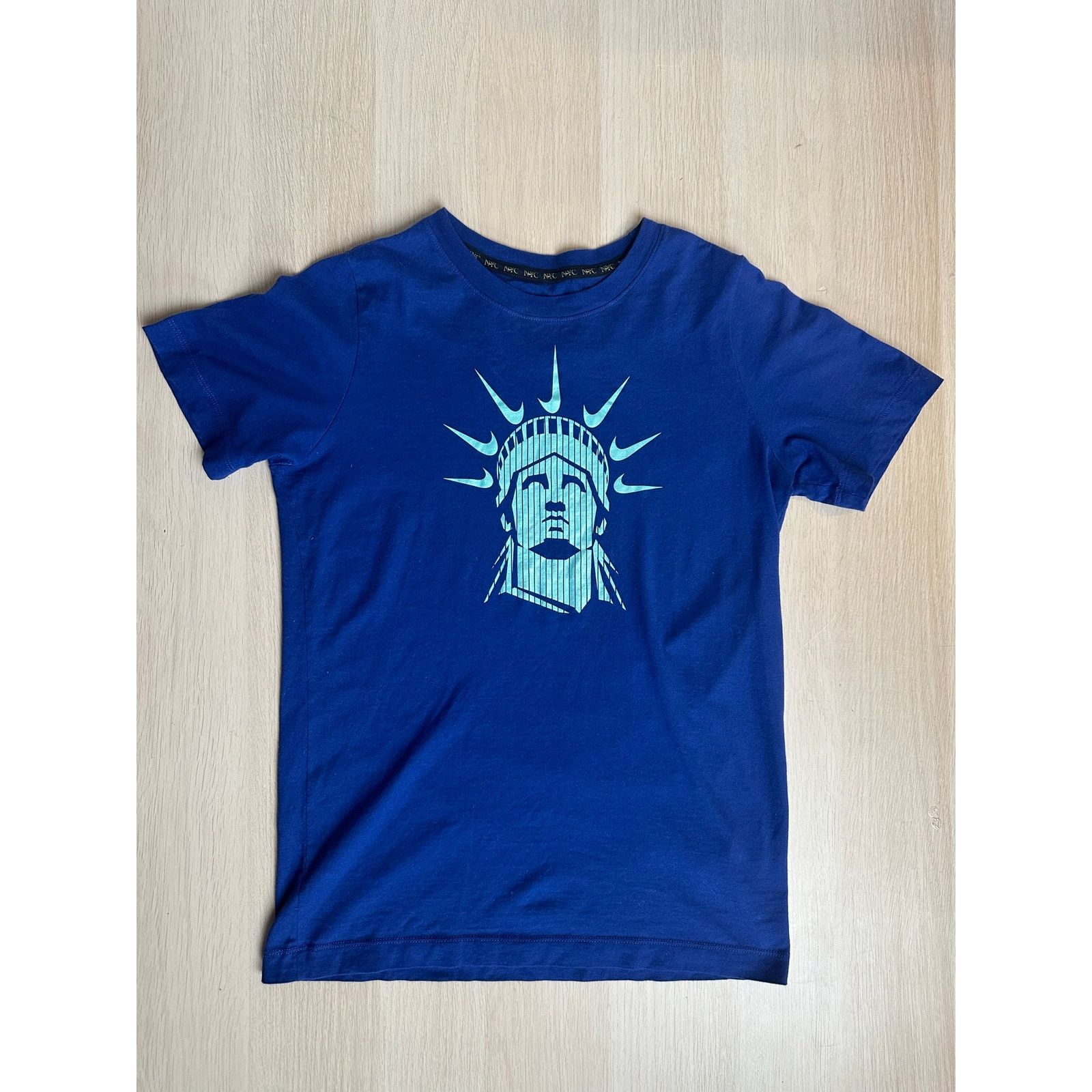 Nike Vintage Nike NYC Blue T-Shirt for World Cup - Size L Kid's Size US L / EU 52-54 / 3 - 1 Thumbnail
