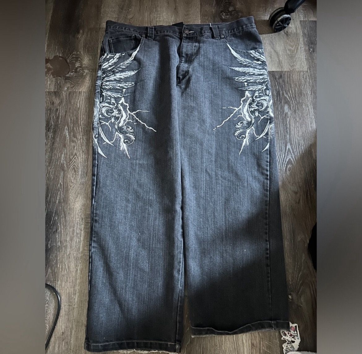 Affliction Raw blue lightning jeans Size US 42 / EU 58 - 1 Thumbnail
