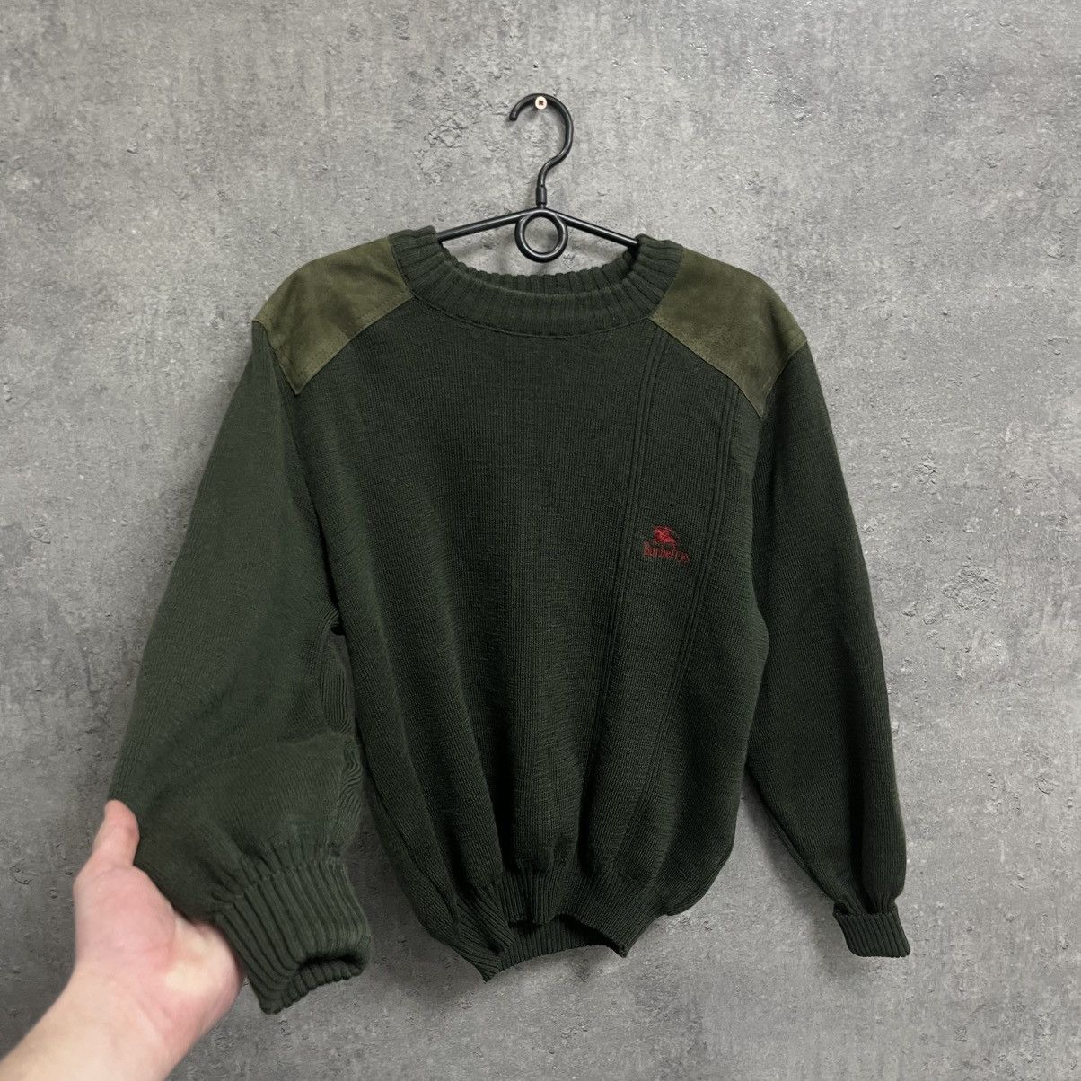 Burberry Vintage 90s Burberry’s Wool Sweater Knit Size US L / EU 52-54 / 3 - 2 Thumbnail