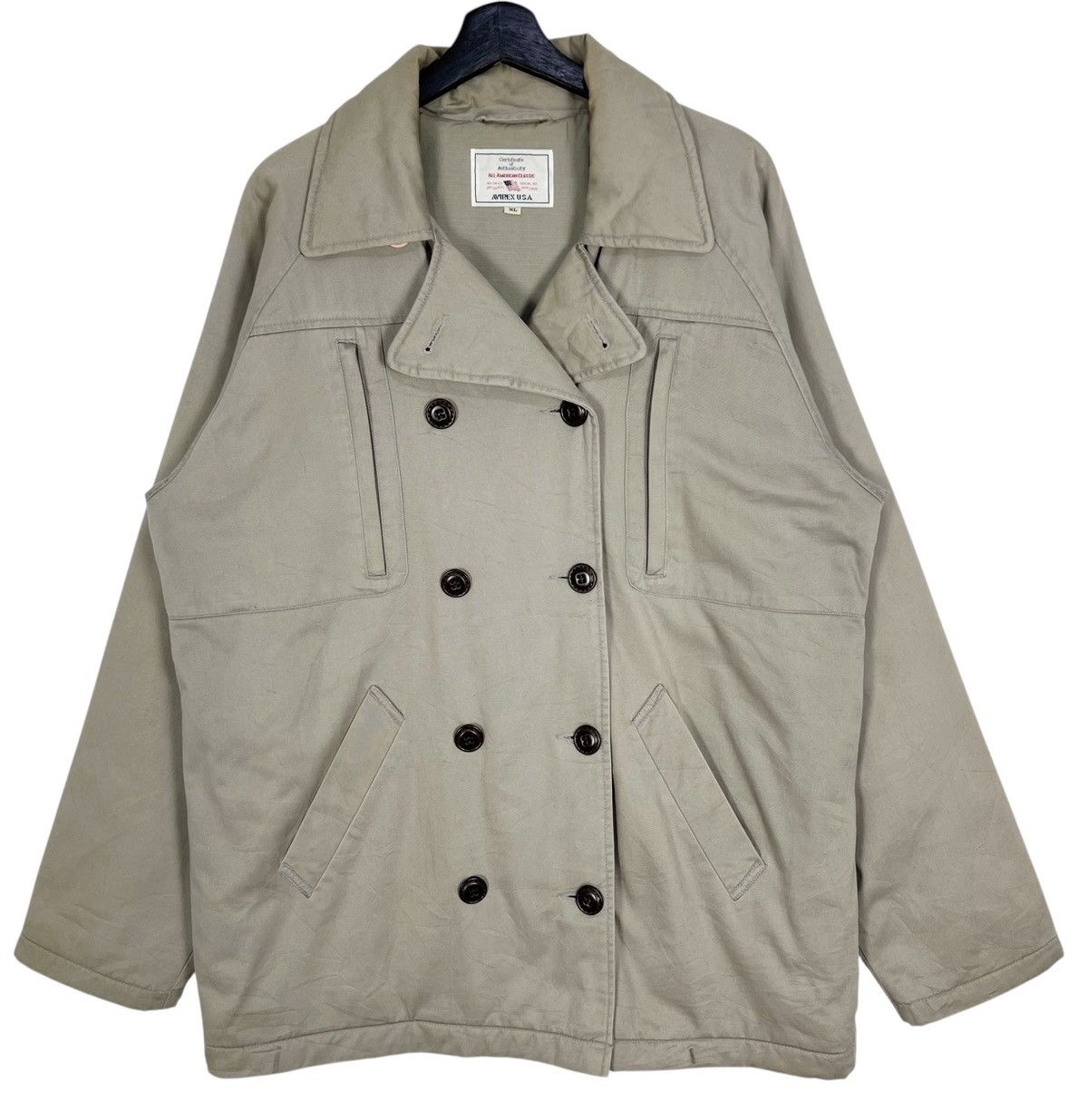 Avirex Avirex Cotton Pea Coat Size US XL / EU 56 / 4 - 1 Thumbnail