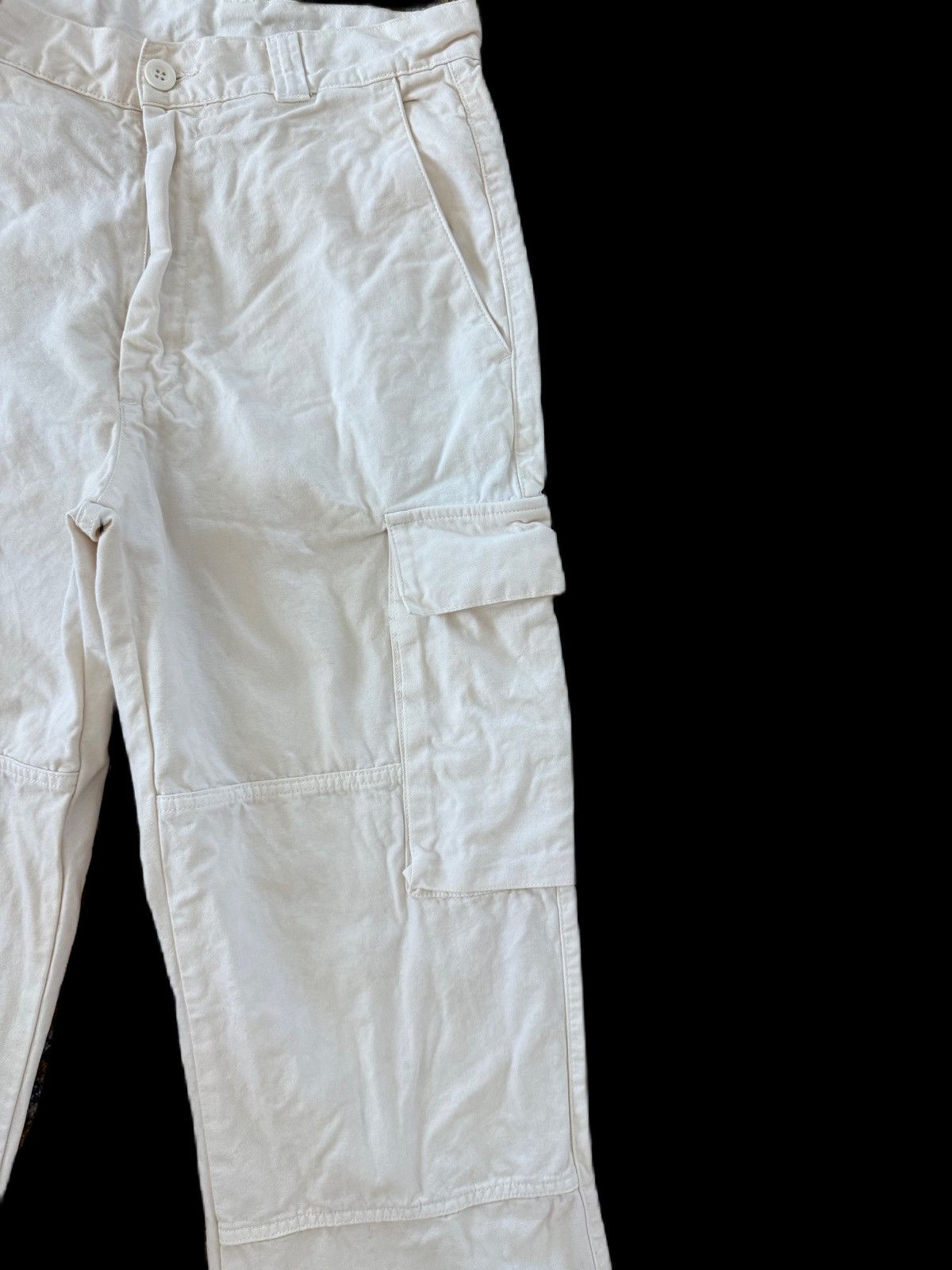 United Colors Of Benetton WHITE CARGO PANTS WORKWEAR STY UNITED COLOR OF BENAETTON Size US 31 - 4 Thumbnail