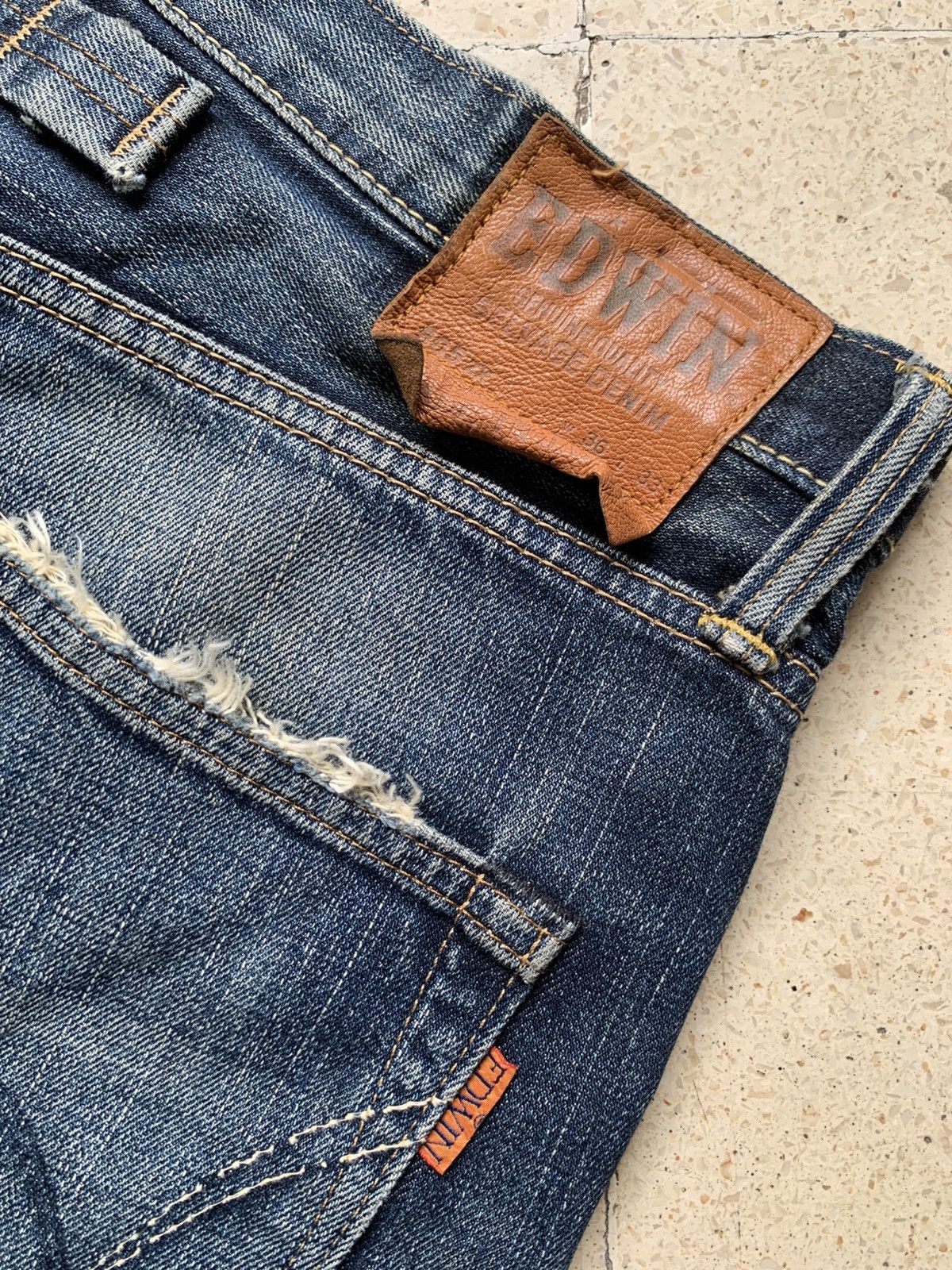 Edwin Edwin Selvedge distressed denim Size US 38 / EU 54 - 7 Thumbnail