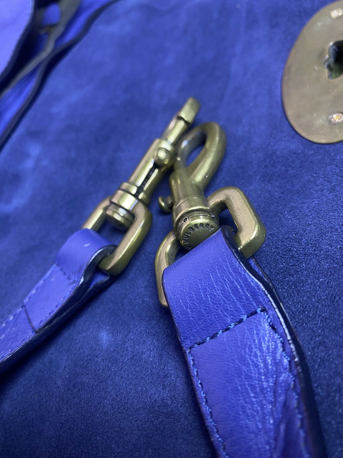 Mulberry Mulberry Alexa Blue Leather Satchel Bag Size ONE SIZE - 10 Thumbnail