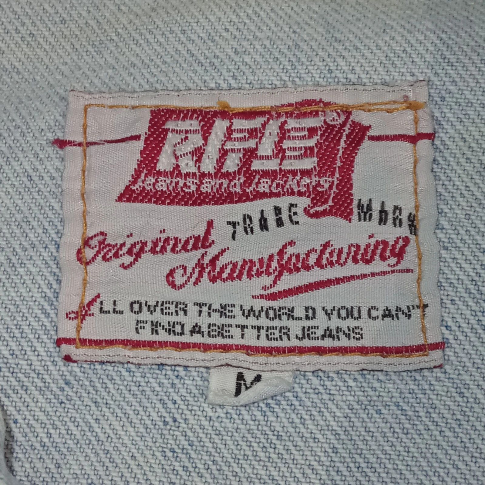 RIFLE Custom Hand Painted Vintage RIFLE Denim Jacket Size M Size US M / EU 48-50 / 2 - 3 Thumbnail