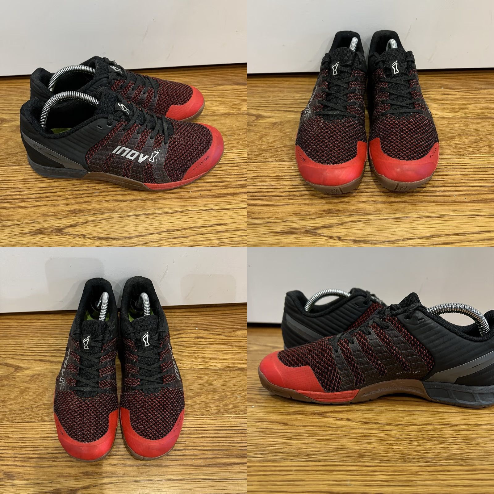 Vintage VINTAGE Inov-8 F-Lite 260 v2 Knit Mens Size 8 Womens Size 9.5 Athletic Sneakers CrossFit Activewear Red Black Size US 9.5 / IT 39.5 - 8 Thumbnail