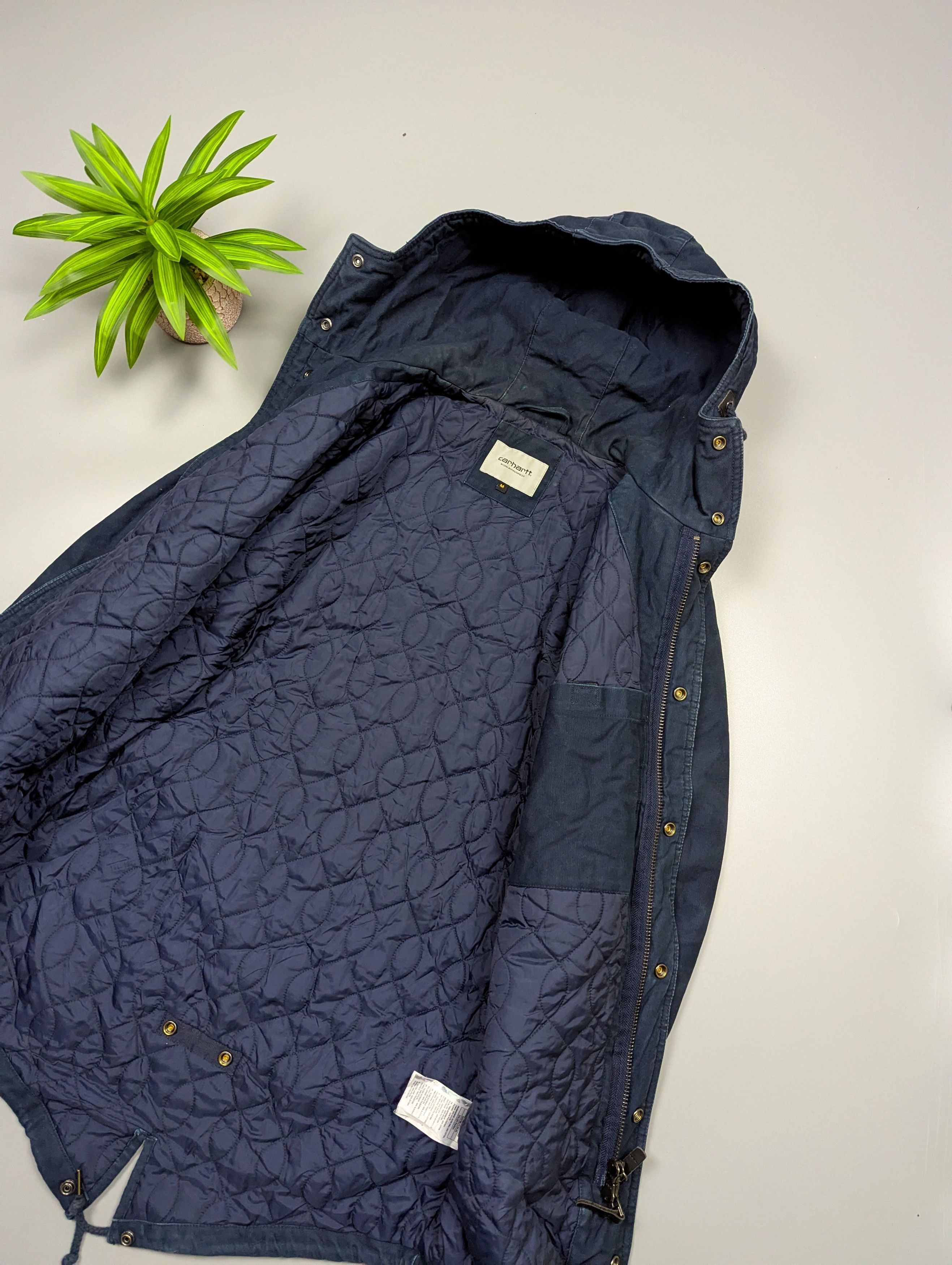 Carhartt Wip Carhartt WIP Dalsh VTG Men’s Canvas Parka Faded Jacket Size US M / EU 48-50 / 2 - 6 Thumbnail