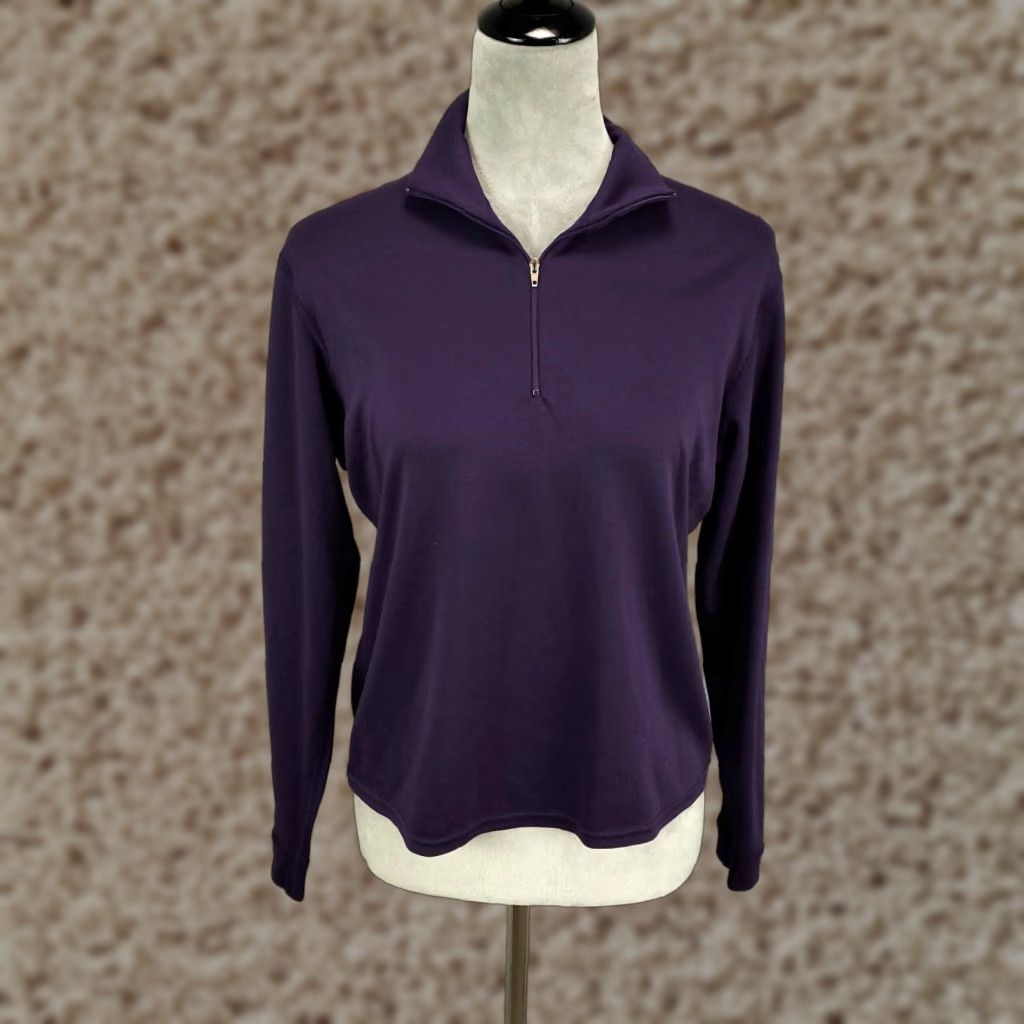 Patagonia Vintage Yes Patagonia Capilene 1/4 Zip Sweater Shirt Womens Small Purple USA Made Pullover Size S / US 4 / IT 40 - 1 Thumbnail