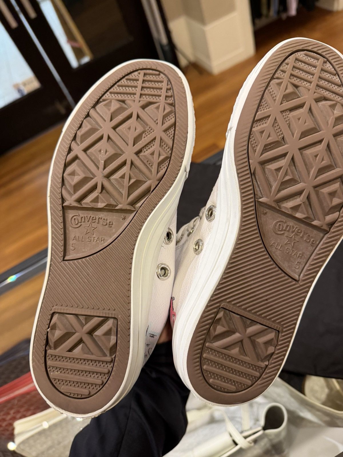Chrome Hearts Chrome Hearts MattyBoy Hand Painted Leather Converse Chuck Size US 5 / EU 37 - 9 Thumbnail