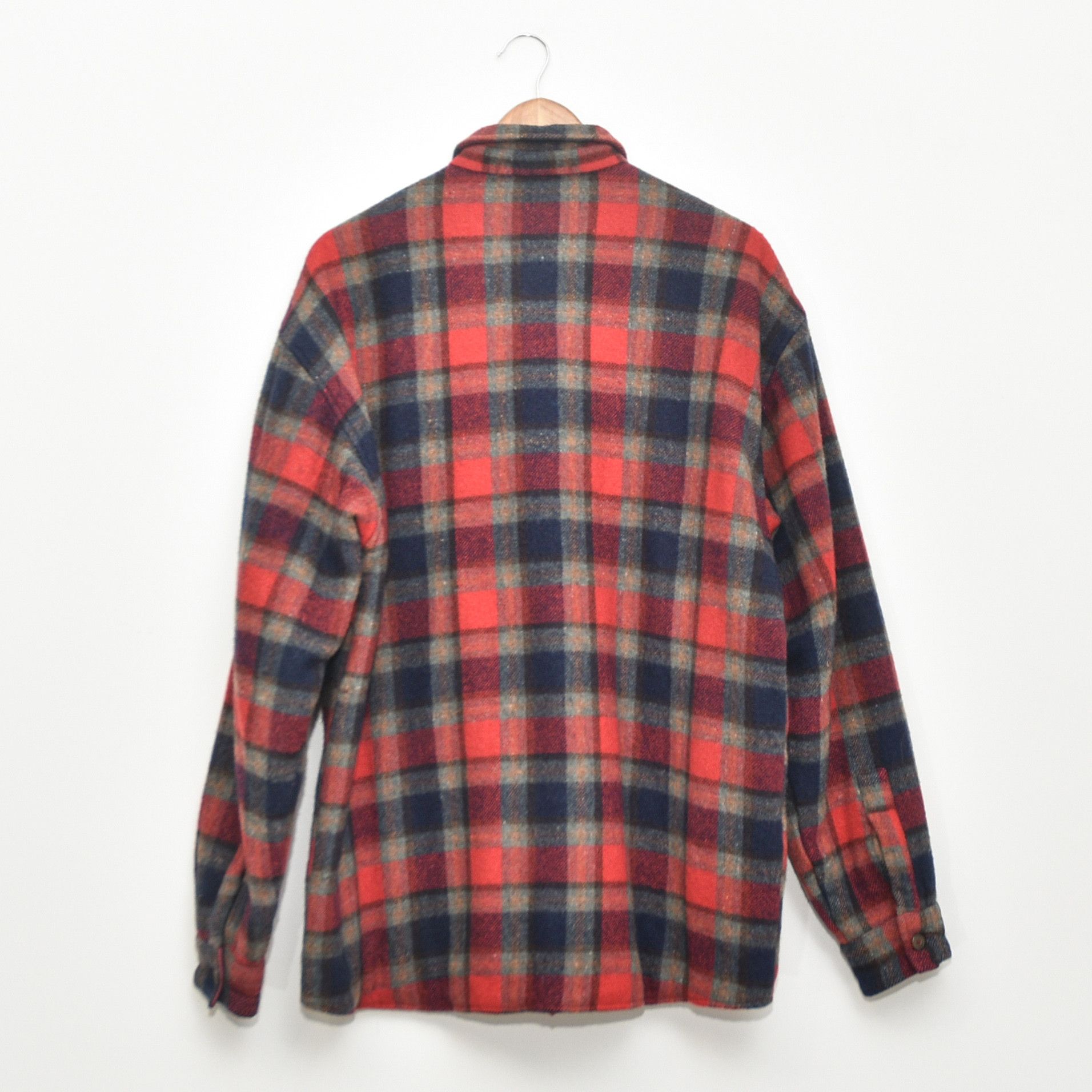 Marlboro Classics MARLBORO CLASSICS Wool Flannel Shirt Plaid Western XL-L Size US XL / EU 56 / 4 - 4 Thumbnail