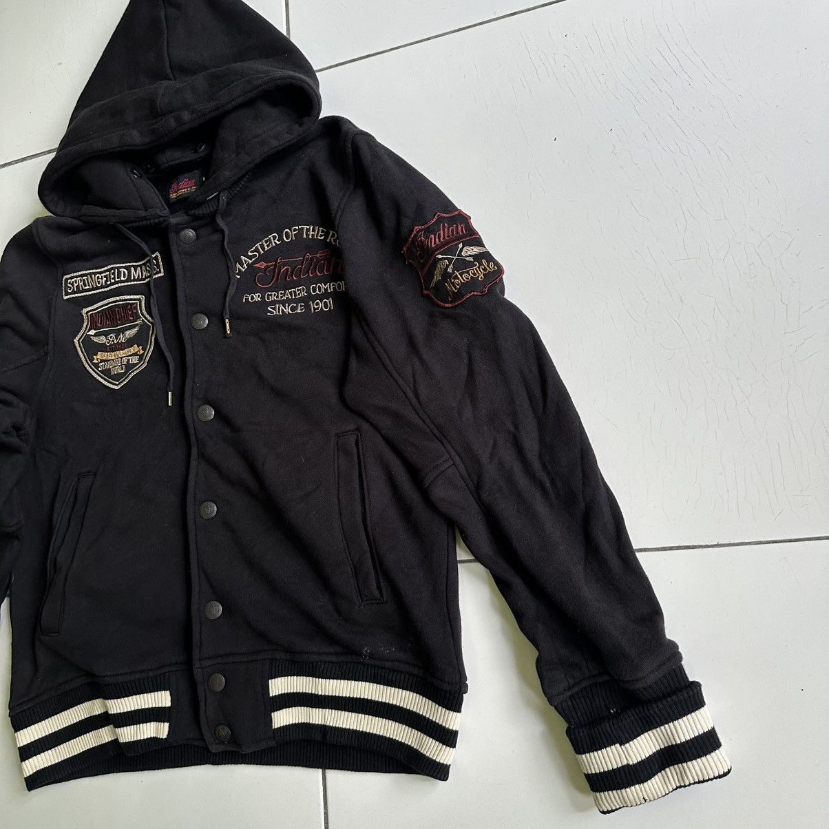 Indian Motorcycle Vintage Indian Master of the Road Bomber Black Jackets Size US M / EU 48-50 / 2 - 4 Thumbnail