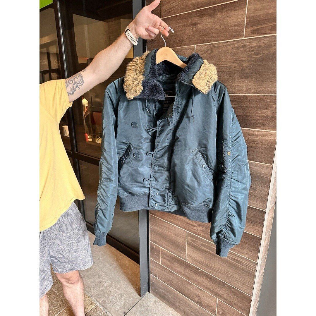 Alpha Industries × Vintage VTG 80s Military Parka Fur Hood Alpha Industries XL Size US XL / EU 56 / 4 - 7 Thumbnail