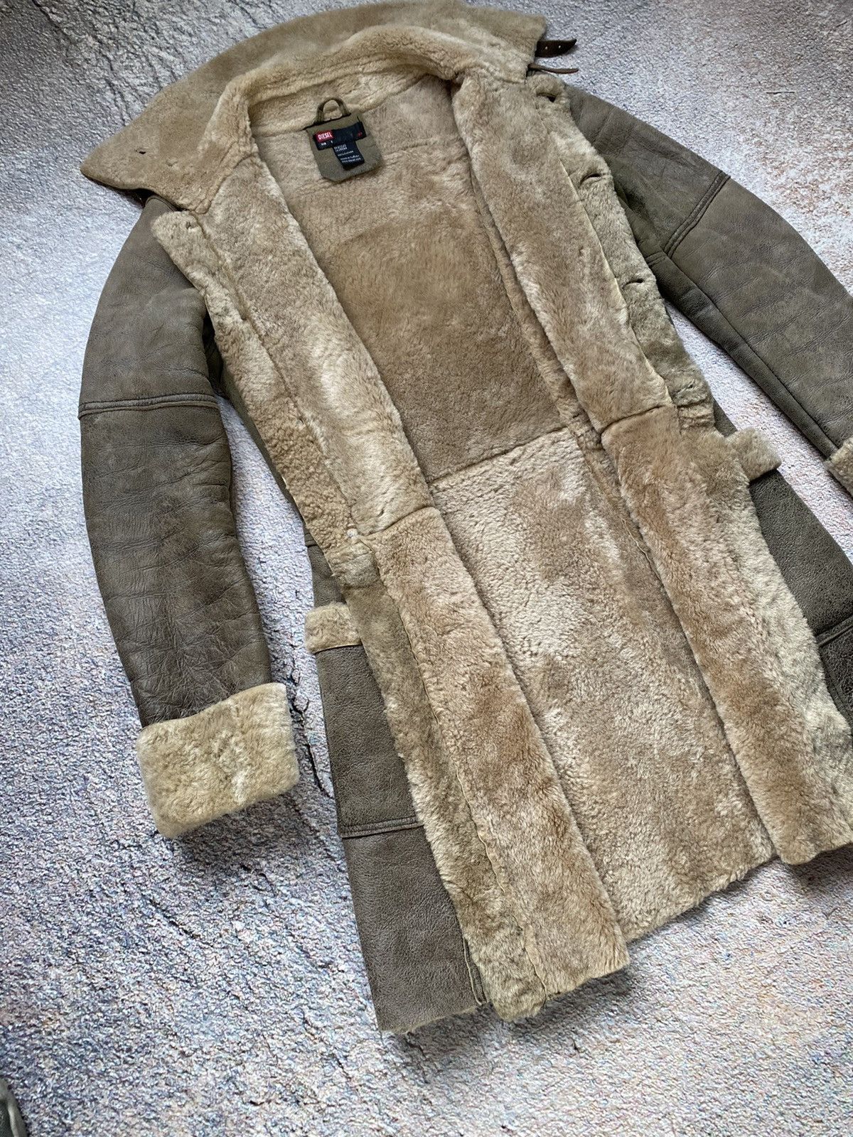 Diesel × Vintage Vintage jacket Diesel Sheepskin coat STAFF PIK Size S / US 4 / IT 40 - 12 Thumbnail