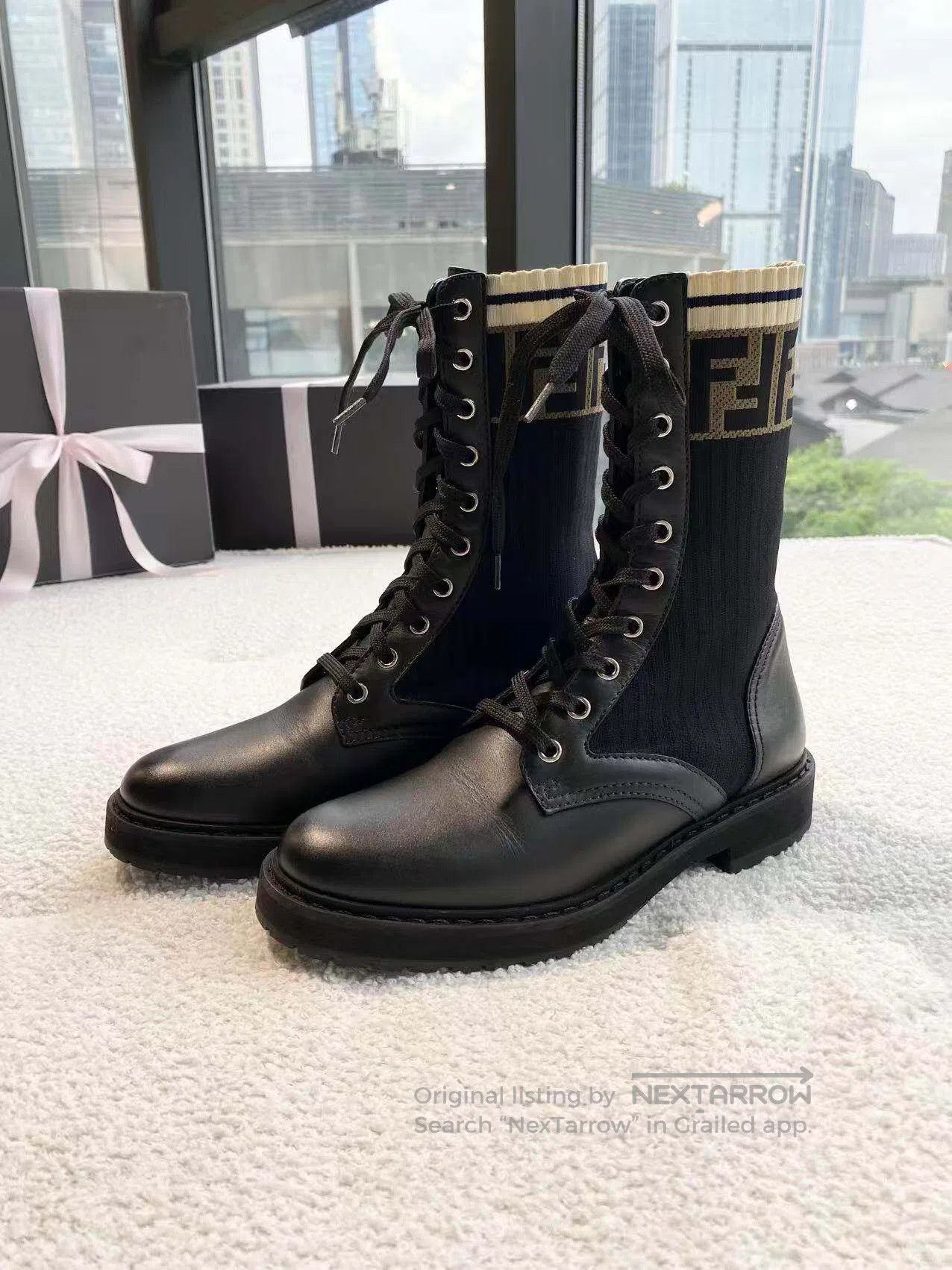 Fendi Fendi Old flower Martin boots| Size US 5.5 / IT 35.5 - 1 Thumbnail