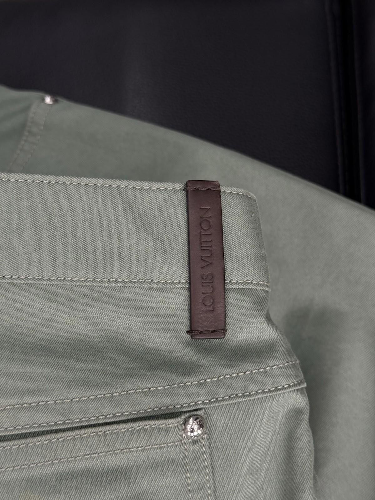 Louis Vuitton Authentic Louis Vuitton Green Denim Jeans Pants Size 34 Size US 34 / EU 50 - 11 Thumbnail