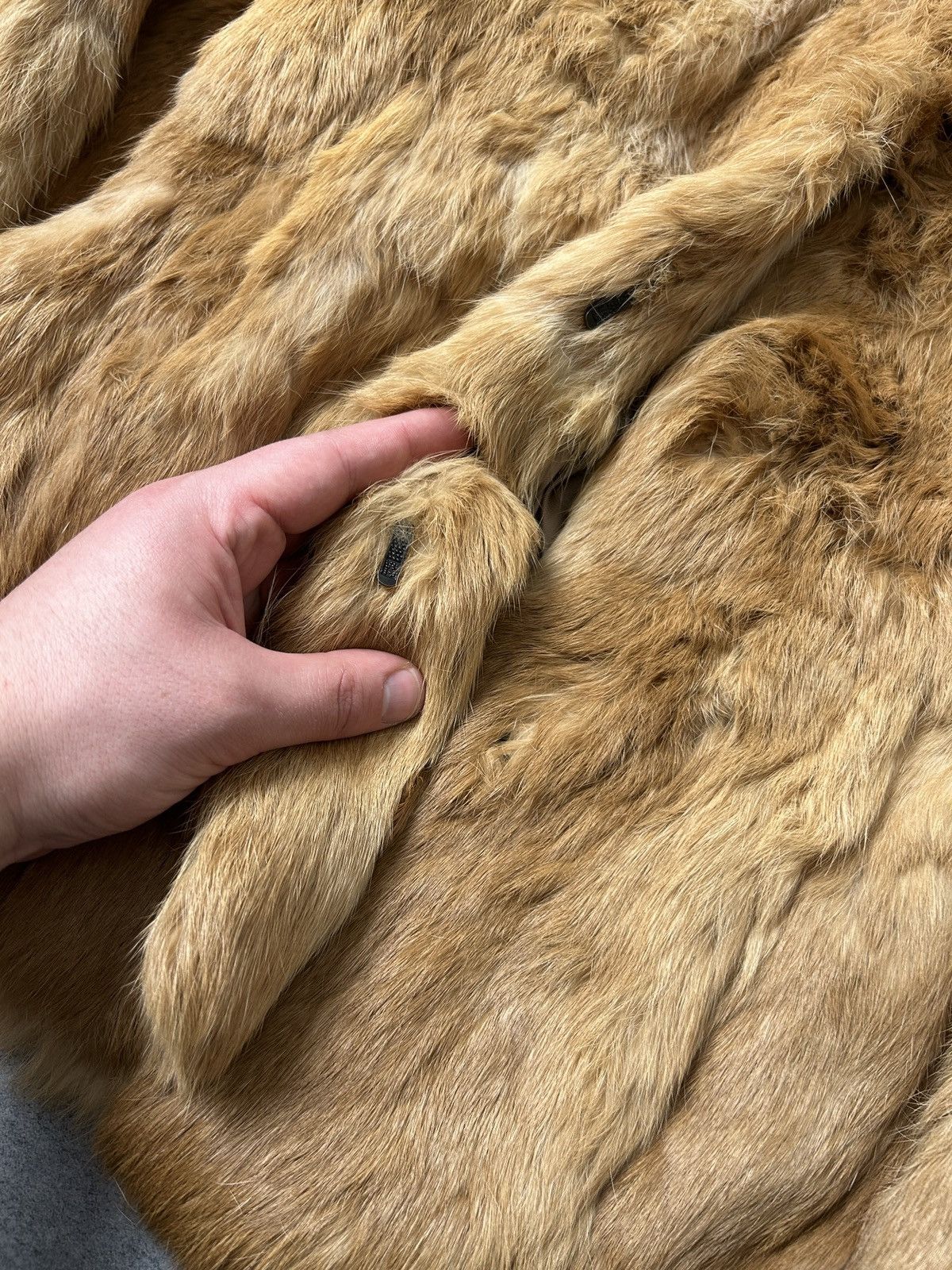 Japanese Brand Rabbit fur coat women’s vintage 90s Size S / US 4 / IT 40 - 8 Thumbnail