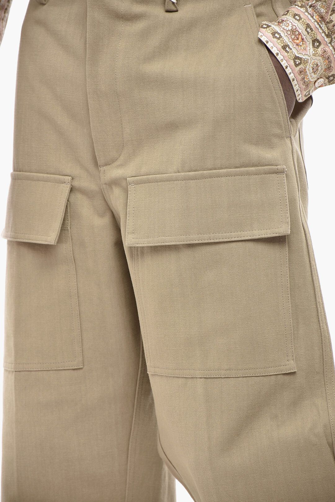 Valentino og1mm0426 Cotton Cargo Pant in Beige Size US 30 / EU 46 - 3 Thumbnail