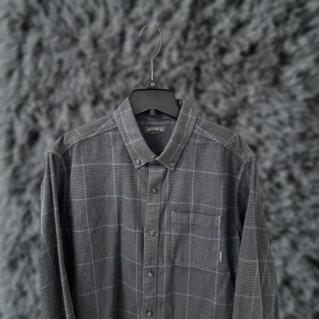 Eddie Bauer Eddie Bauer Shirt Mens Large Gray Houndstooth Plaid Button-Down L/S Casual Workwear Pocketed Collar Button-Up Vintage No Size US L / EU 52-54 / 3 - 1 Thumbnail