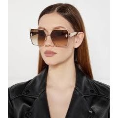 Philipp Plein Philipp Plein SPP122S 0F47 Sunglasses Gold Square Frame Size ONE SIZE - 2 Thumbnail