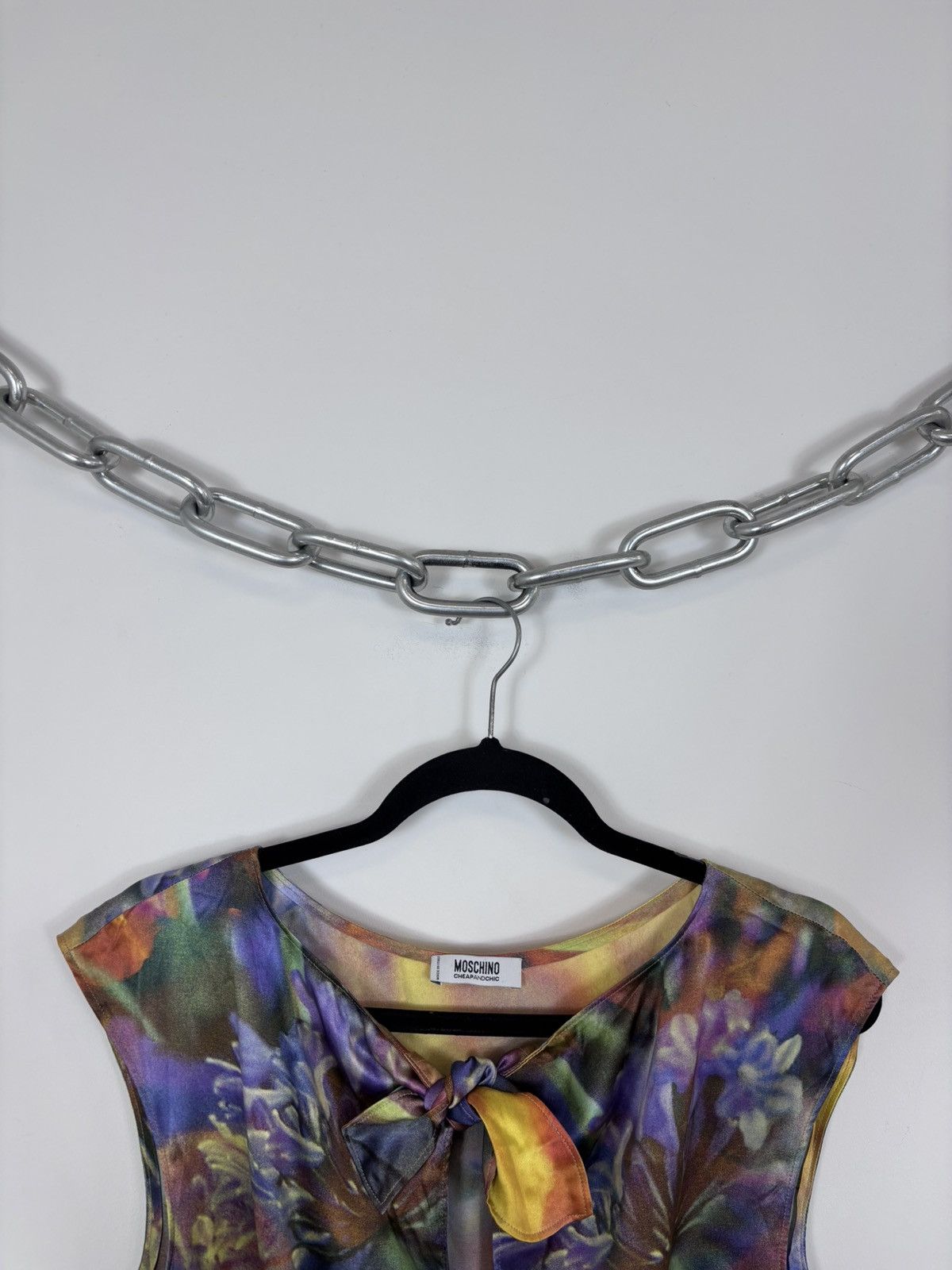 Moschino Moschino Cheap And Chic Women’s Floral Silk Blouse Shirt Size L / US 10 / IT 46 - 4 Thumbnail