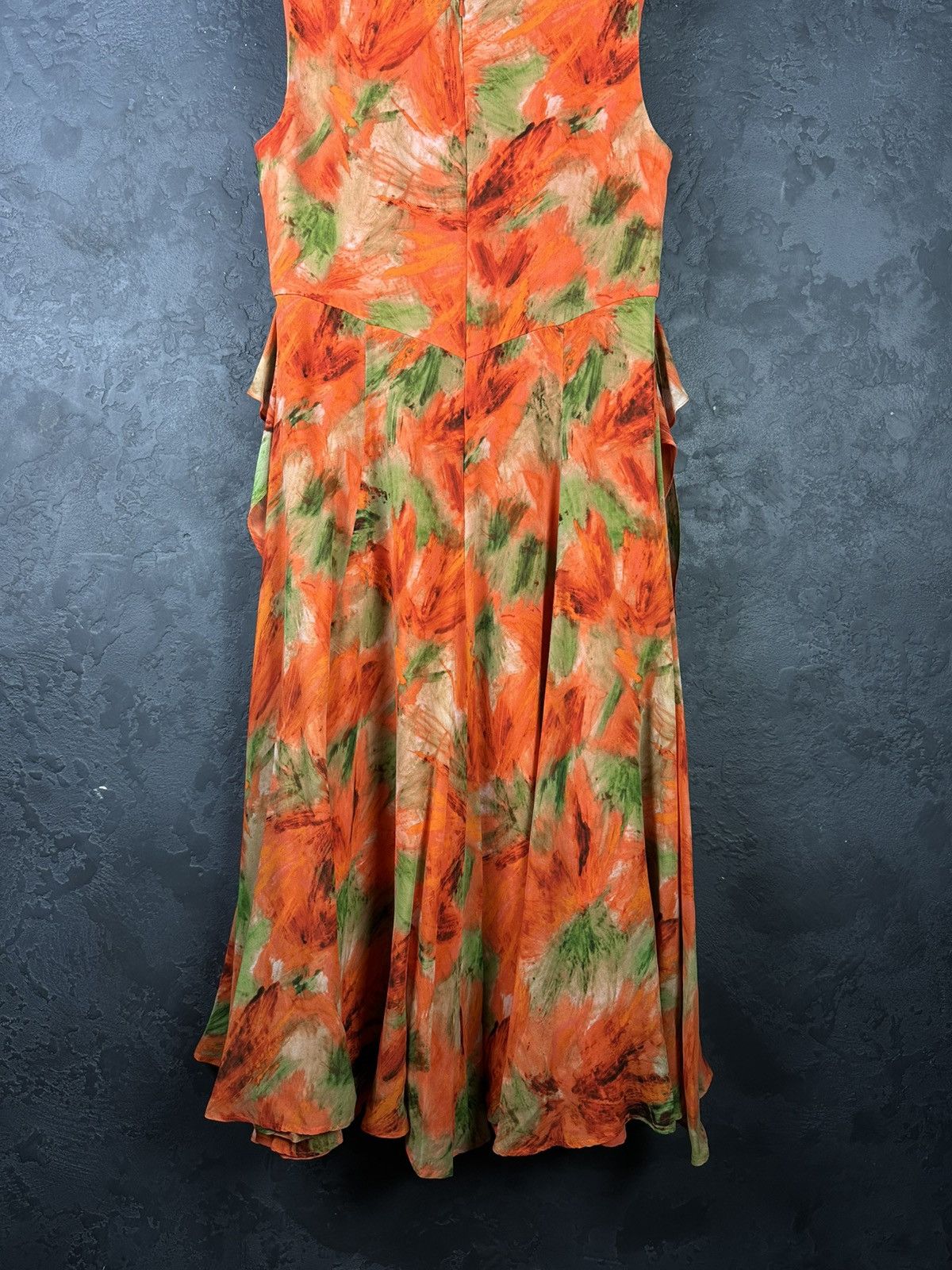Max Mara RRP800$ Women’s Max Mara Studio Silk Midi Dress Floral Print Size XL / US 12-14 / IT 48-50 - 9 Thumbnail