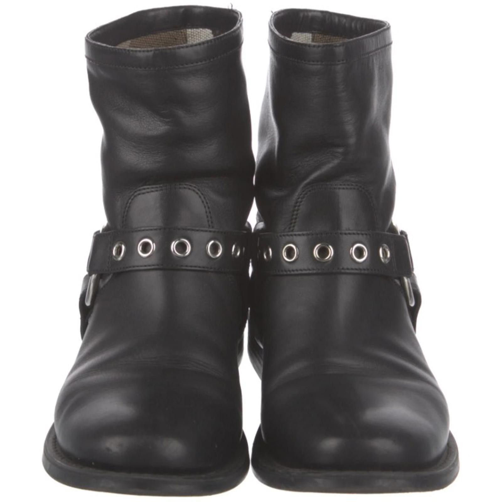Burberry Burberry Leather Moto Boots Black - SIZE 6.5 Size US 6.5 / IT 36.5 - 1 Thumbnail