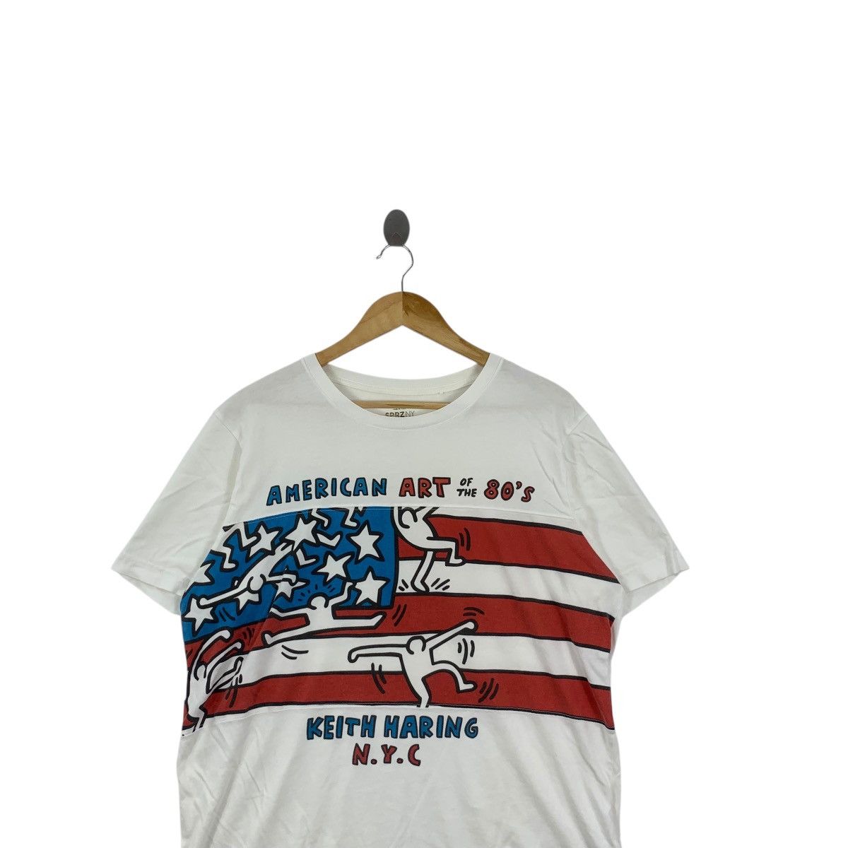 Uniqlo KEITH HARING x UNIQLO American Flag Pop Art Tee Shirt Size US XL / EU 56 / 4 - 2 Thumbnail