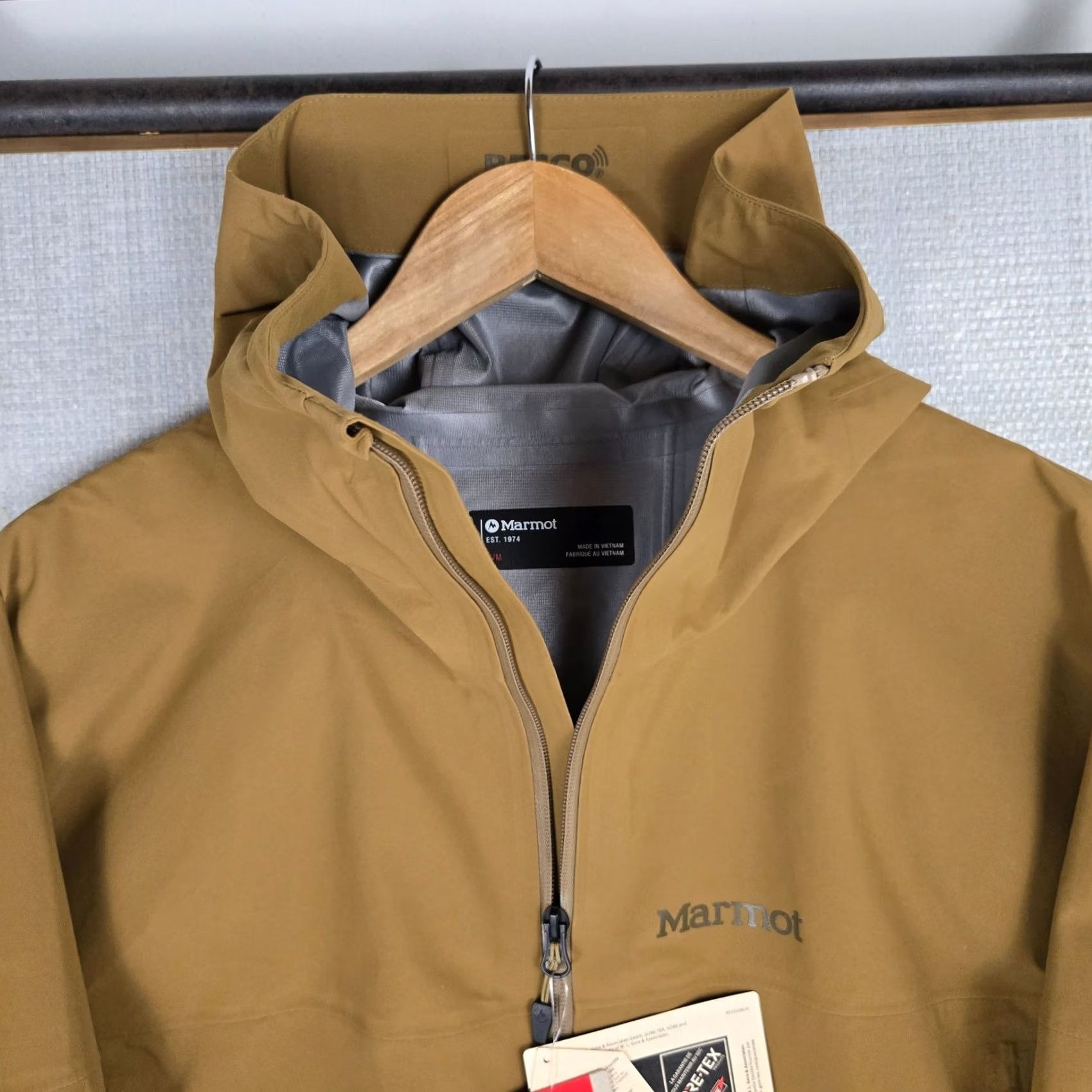 Marmot Marmot Gore Tex RECCO Full Zip Hooded Shell Jacket Mens Medium Brown Ski Jacket Windproof Waterproof NWT Size US M / EU 48-50 / 2 - 3 Thumbnail