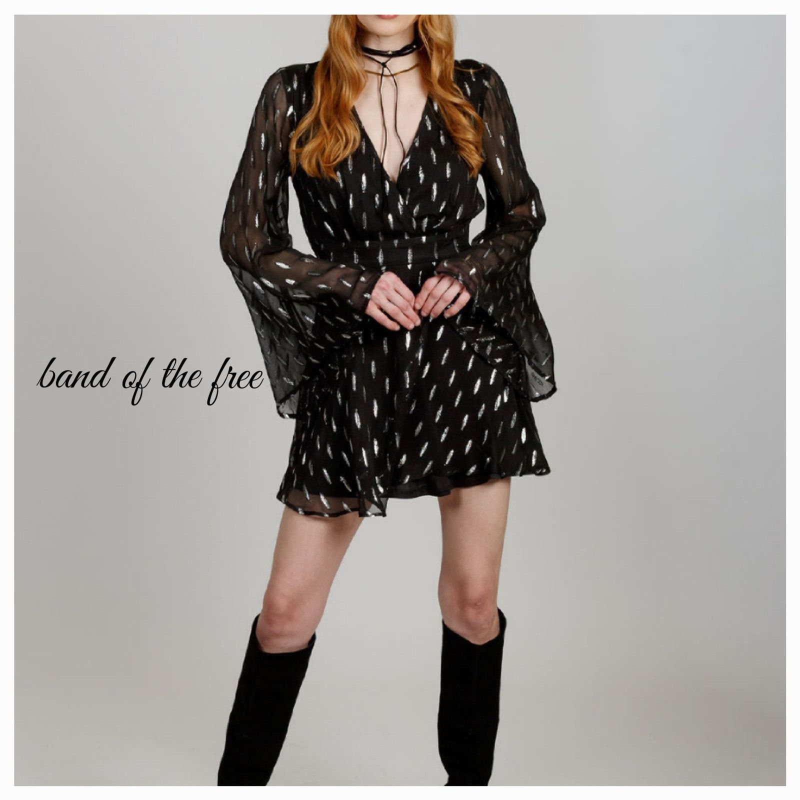 Other NWT B.O.G. Band of the Free Evette Shimmer Mini Dress Sz. S Size S / US 4 / IT 40 - 1 Thumbnail