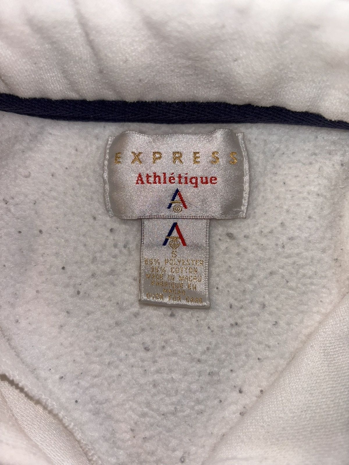 Express Express Athletique Paris Embroidered 90s Quater Zip Pullover Size US S / EU 44-46 / 1 - 3 Thumbnail